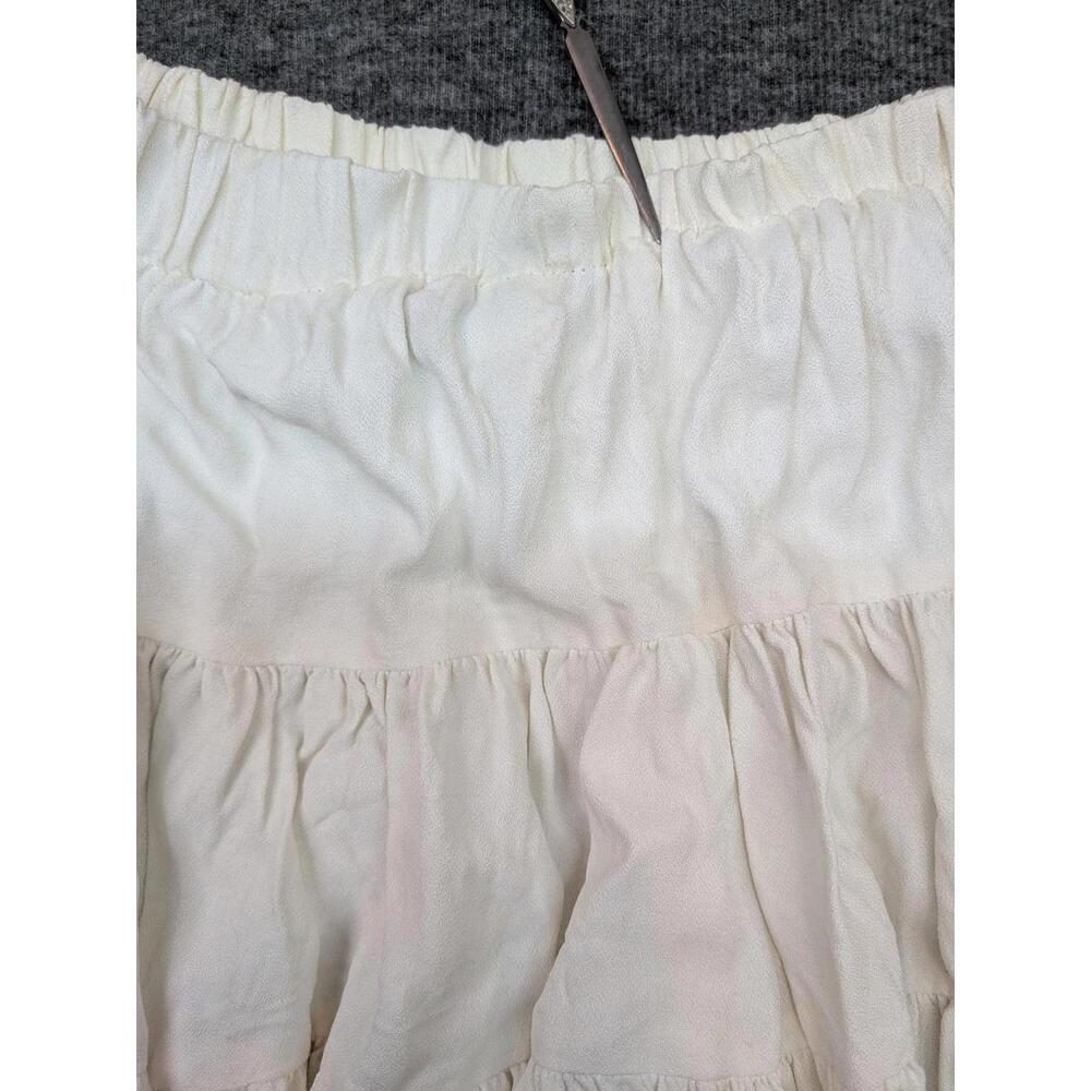 Shelbi Ranch One Size Cream Tiered Ruffled Cowgirl Western Skirt - Picture 7 of 7